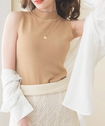 WEGO/【WEB限定】ハイネックノースリーブセーター