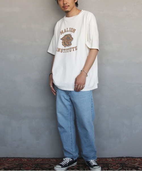 REMI RELIEF（レミレリーフ）の「[REMI RELIEF/レミレリーフ] 別注 MALION INSTITUTE SP加工プリントTシャツ（Tシャツ/カットソー・レディース・オフホワイト・M）」の13枚目の写真