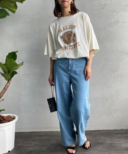 REMI RELIEF（レミレリーフ）の「[REMI RELIEF/レミレリーフ] 別注 MALION INSTITUTE SP加工プリントTシャツ（Tシャツ/カットソー・レディース・オフホワイト・M）」の16枚目の写真