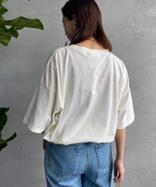 REMI RELIEF（レミレリーフ）の「[REMI RELIEF/レミレリーフ] 別注 MALION INSTITUTE SP加工プリントTシャツ（Tシャツ/カットソー・レディース・オフホワイト・M）」の19枚目の写真