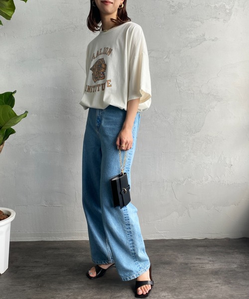 REMI RELIEF（レミレリーフ）の「[REMI RELIEF/レミレリーフ] 別注 MALION INSTITUTE SP加工プリントTシャツ（Tシャツ/カットソー・レディース・オフホワイト・M）」の12枚目の写真