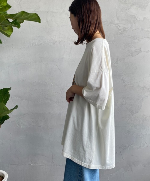 REMI RELIEF（レミレリーフ）の「[REMI RELIEF/レミレリーフ] 別注 MALION INSTITUTE SP加工プリントTシャツ（Tシャツ/カットソー・レディース・オフホワイト・M）」の10枚目の写真