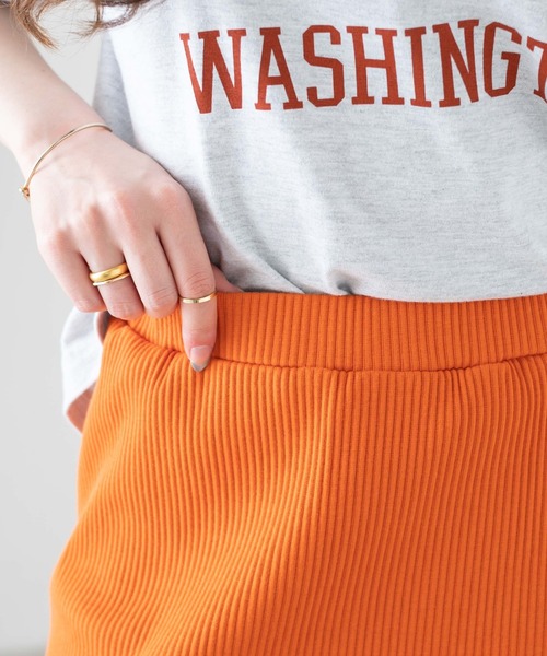 WEGO（ウィゴー）の「WEGO/カラーリブイージーロングスカート（スカート・レディース・グリーン/オレンジ/ブラック/レッド/ブルー・FREE）」の11枚目の写真