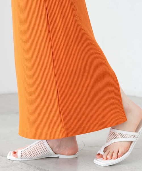 WEGO（ウィゴー）の「WEGO/カラーリブイージーロングスカート