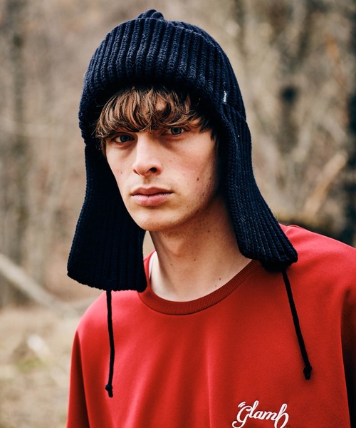 glamb（グラム）の「Earmuff Watch Cap / イヤーマフワッチキャップ（キャップ・メンズ・ブルー/ブラック・FREE）」の13枚目の写真