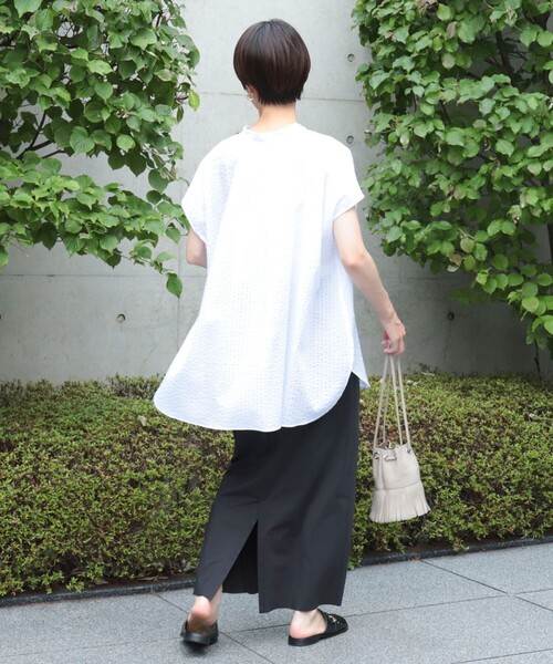 NOLLEY’S(ノーリーズ)の「《セットアップ対応》撥水タフタトリコットセットアップスカート(スカート・レディース・ブラック/グレイッシュベージュ・38/36)」の14枚目の写真
