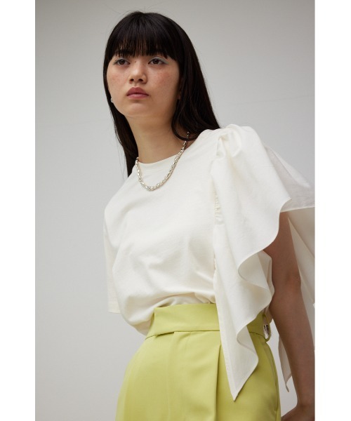 トップス Asymmetry Ruffle One-shoulder Tops room306 CONTEMPORARY / Asymmetry Ruffle One-shoulder Tops