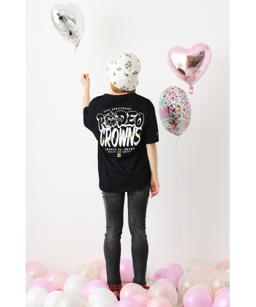 RODEO CROWNS WIDE BOWL(ロデオクラウンズワイドボウル)の「LIMITED BIG FACE Tシャツ(Tシャツ/カットソー・レディース・ブラック/オフホワイト・FREE)」の4枚目の写真