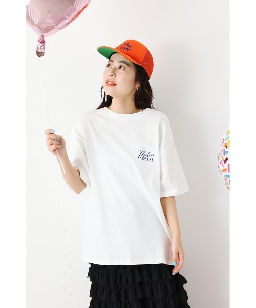 RODEO CROWNS WIDE BOWL(ロデオクラウンズワイドボウル)の「LIMITED BIG FACE Tシャツ(Tシャツ/カットソー・レディース・ブラック/オフホワイト・FREE)」の8枚目の写真