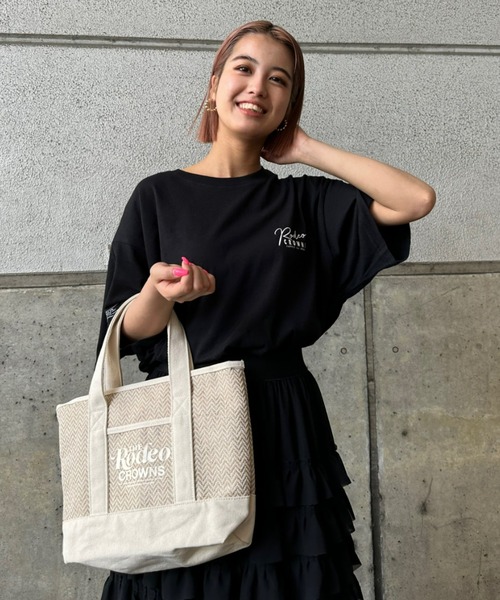 RODEO CROWNS WIDE BOWL(ロデオクラウンズワイドボウル)の「LIMITED BIG FACE Tシャツ(Tシャツ/カットソー・レディース・ブラック/オフホワイト・FREE)」の10枚目の写真