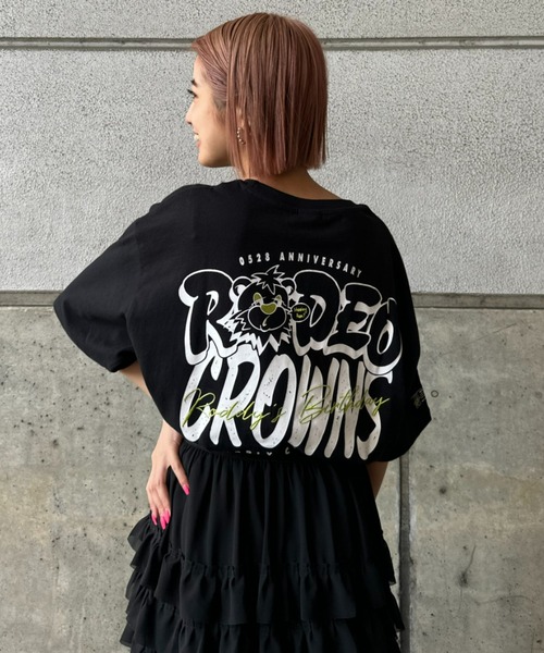 RODEO CROWNS WIDE BOWL(ロデオクラウンズワイドボウル)の「LIMITED BIG FACE Tシャツ(Tシャツ/カットソー・レディース・ブラック/オフホワイト・FREE)」の11枚目の写真