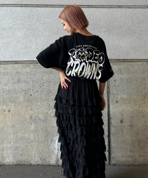 RODEO CROWNS WIDE BOWL(ロデオクラウンズワイドボウル)の「LIMITED BIG FACE Tシャツ(Tシャツ/カットソー・レディース・ブラック/オフホワイト・FREE)」の13枚目の写真