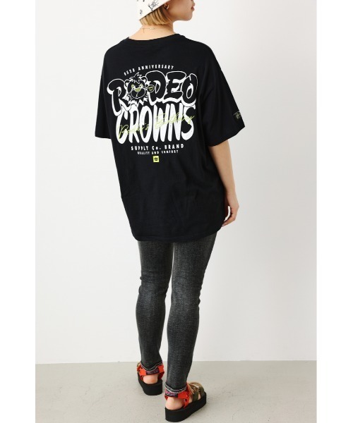 RODEO CROWNS WIDE BOWL(ロデオクラウンズワイドボウル)の「LIMITED BIG FACE Tシャツ(Tシャツ/カットソー・レディース・ブラック/オフホワイト・FREE)」の22枚目の写真