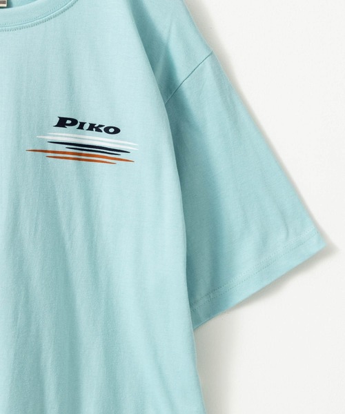 Mac-House（マックハウス）の「PIKO ピコ プリントTシャツ サンセット柄（Tシャツ/カットソー・メンズ・ホワイト/サックスブルー/ネイビー・M/L/XL）」の8枚目の写真