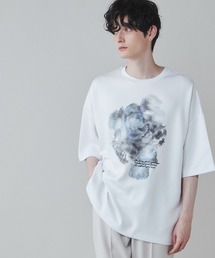 LUCY | LUCY/トロミ フラワーモチーフドルマンT(Tシャツ/カットソー)