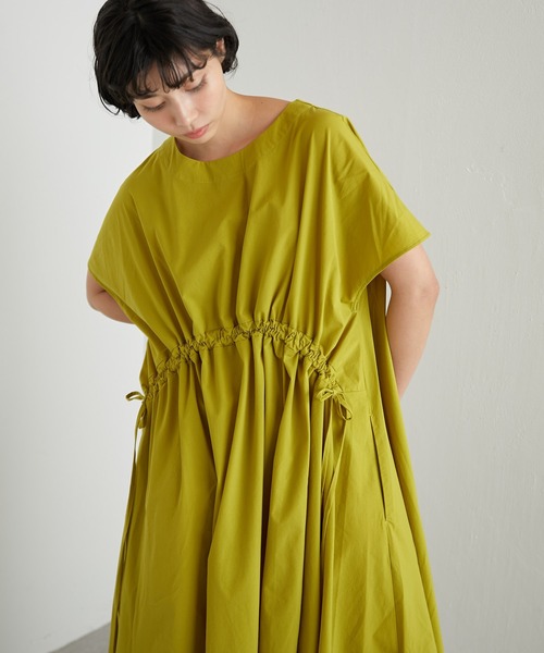 イアパピヨネ　ウエストシャーリングワンピースSUM1 STYLE　美品 ear PAPILLONNER（イアパピヨネ）の「ウエストシャーリング