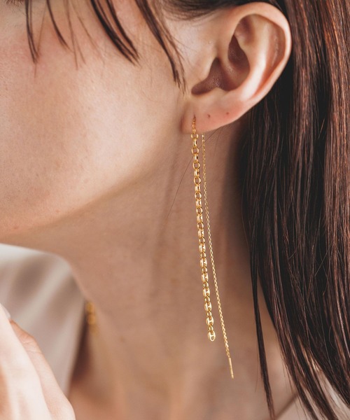 PAS TIERRA（パティエラ）の「PAS TIERRA(パティエラ)/【Lien】マリーナハーフピアス（ピアス（片耳用）・レディース・シルバー/ゴールド・FREE）」の18枚目の写真