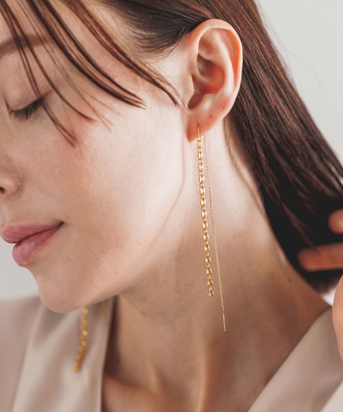 PAS TIERRA（パティエラ）の「PAS TIERRA(パティエラ)/【Lien】マリーナハーフピアス（ピアス（片耳用）・レディース・シルバー/ゴールド・FREE）」の17枚目の写真