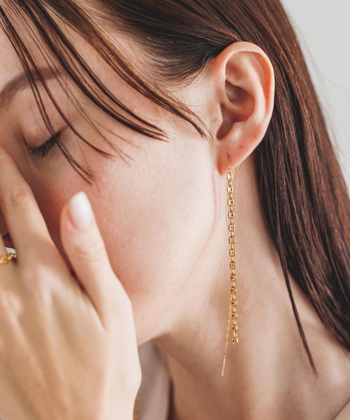 PAS TIERRA（パティエラ）の「PAS TIERRA(パティエラ)/【Lien】マリーナハーフピアス（ピアス（片耳用）・レディース・シルバー/ゴールド・FREE）」の15枚目の写真