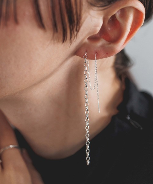 PAS TIERRA（パティエラ）の「PAS TIERRA(パティエラ)/【Lien】マリーナハーフピアス（ピアス（片耳用）・レディース・シルバー/ゴールド・FREE）」の12枚目の写真