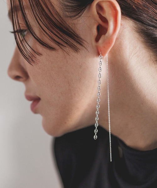 PAS TIERRA（パティエラ）の「PAS TIERRA(パティエラ)/【Lien】マリーナハーフピアス（ピアス（片耳用）・レディース・シルバー/ゴールド・FREE）」の8枚目の写真