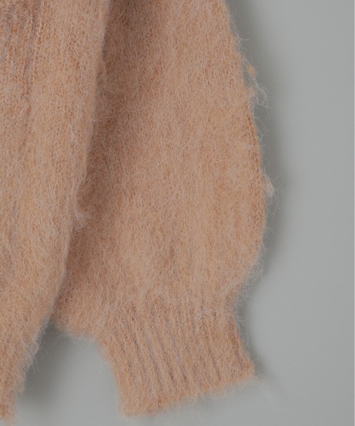 Olu.（オルドット）の「ボリュームカラーニットカーディガン（カーディガン/ボレロ・レディース・グリーン/ベージュ系その他/ライトグレー/ライトブルー/パープル・FREE）」の19枚目の写真