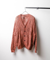 Mag.（マグ）の「【Bling leads】レース編みＶネックニットカーディガン（カーディガン/ボレロ）」