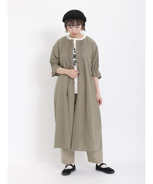 Samansa Mos2（サマンサ モスモス）の「レースワンピース（ワンピース・レディース・キナリ/オリーブ/オレンジ/チャコールグレー・F）」の4枚目の写真