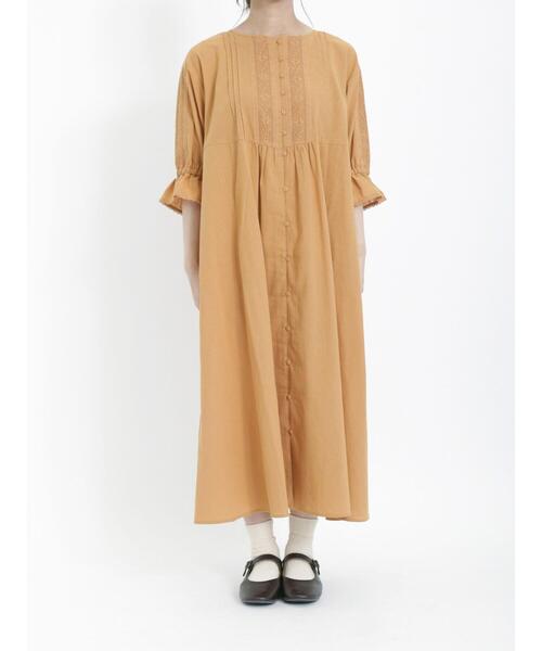 Samansa Mos2（サマンサ モスモス）の「レースワンピース（ワンピース・レディース・キナリ/オリーブ/オレンジ/チャコールグレー・F）」の16枚目の写真