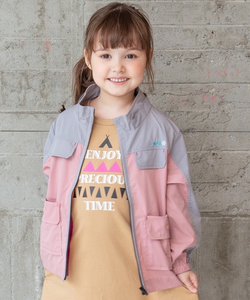 RAGMART（ラグマート）の「ウィンドブレーカー（ナイロンジャケット・キッズ・ピンク/ネイビー・130cm/120cm/100cm/110cm）」の2枚目の写真