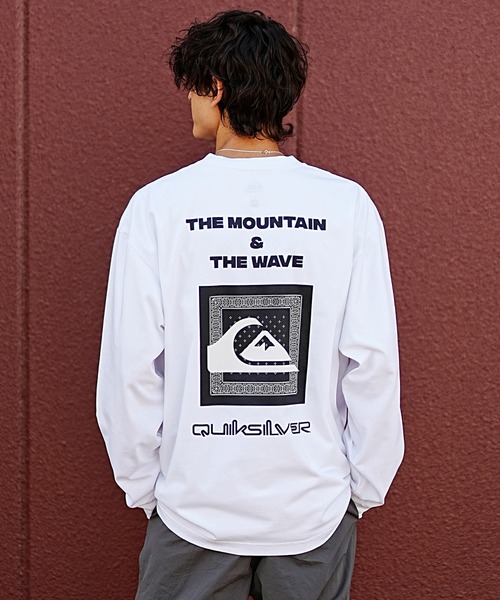 Quiksilver（クイックシルバー）の「【ムラサキスポーツ別注】QUIKSILVER/クイックシルバー ロンＴバックプリント バンダナ柄 QLT234611M（Tシャツ/カットソー・メンズ・ブラック/ホワイト×ブラック/ホワイト×グリーン・M/L）」の11枚目の写真