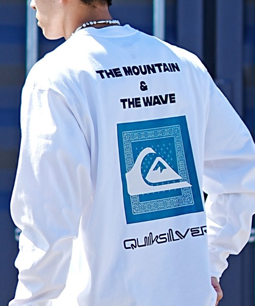 Quiksilver（クイックシルバー）の「【ムラサキスポーツ別注】QUIKSILVER/クイックシルバー ロンＴバックプリント バンダナ柄 QLT234611M（Tシャツ/カットソー・メンズ・ブラック/ホワイト×ブラック/ホワイト×グリーン・M/L）」の15枚目の写真
