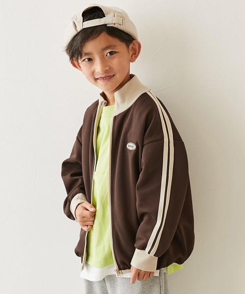 【極美品】ROCK DUDE 2way ジップジャケット サイドラインロゴ 02 Calvin Klein コート ジャケット 2WAY ジップトラックジャケット