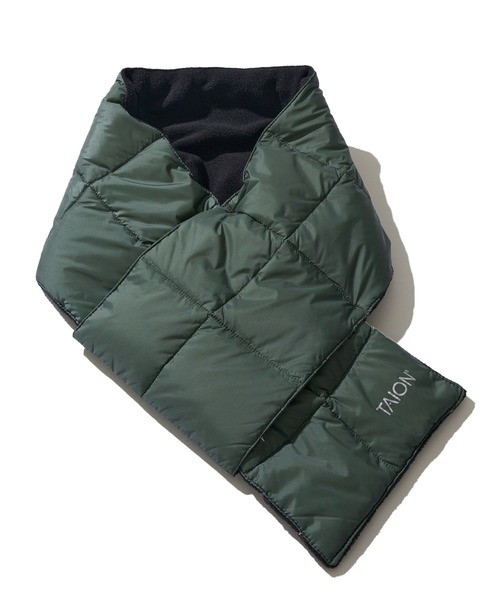 TAION(タイオン)の「【TAION / タイオン】BASIC DOWN SCARF / キルティングダウンマフラー(マフラー・レディース・サンドベージュ/オフホワイト/ネイビー/ブラック/カーキ/チャコールグレー/グレー/ライトグレー/セージグリーン・FREE)」の8枚目の写真