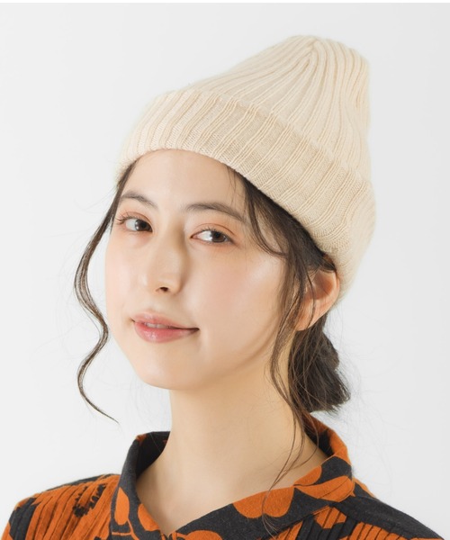 salle de bal(サルデバル)の「polka polka / ポルカポルカ e.e.p. リブ編み2way ニット帽 SDI(ニットキャップ/ビーニー・レディース・ライトグレー/ブラック/ダークグレー/ワイン/アイボリー・FREE)」の11枚目の写真