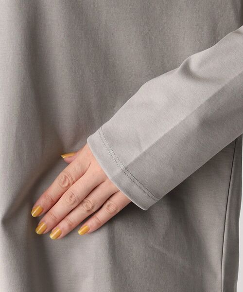 OPAQUE.CLIP（オペークドットクリップ）の「◆ロングスリーブTシャツ/コットン100％【洗濯機洗い可】（Tシャツ/カットソー・レディース・ブラック/グレー/ホワイト系・40/38）」の16枚目の写真