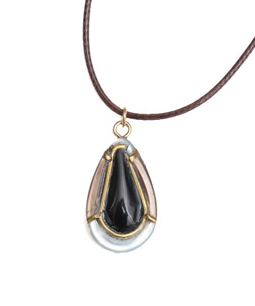 チチカカ（チチカカ）の「ドロップシェルネックレス（ネックレス・レディース・ブラック/レッド・FREE）」の4枚目の写真