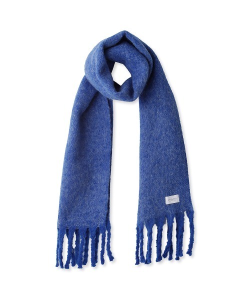 emmi（エミ）の「【emmi atelier】ブークレボリュームストール（マフラー・レディース・ブルー/ベージュ・FREE）」の7枚目の写真