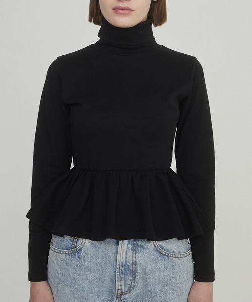 epine（エピヌ）の「e peprum high neck（Tシャツ/カットソー・レディース・グレー/ブラック/アイボリー/ネイビー・FREE）」の16枚目の写真