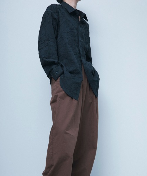 aimoha(アイモハ)の「aimoha menシワ加工ゆったりめシャツ(シャツ/ブラウス・メンズ・ブラック/ホワイト・X-LARGE/LARGE/XXX-LARGE/XX-LARGE/MEDIUM)」の10枚目の写真