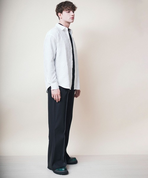 aimoha(アイモハ)の「aimoha menシワ加工ゆったりめシャツ(シャツ/ブラウス・メンズ・ブラック/ホワイト・X-LARGE/LARGE/XXX-LARGE/XX-LARGE/MEDIUM)」の20枚目の写真