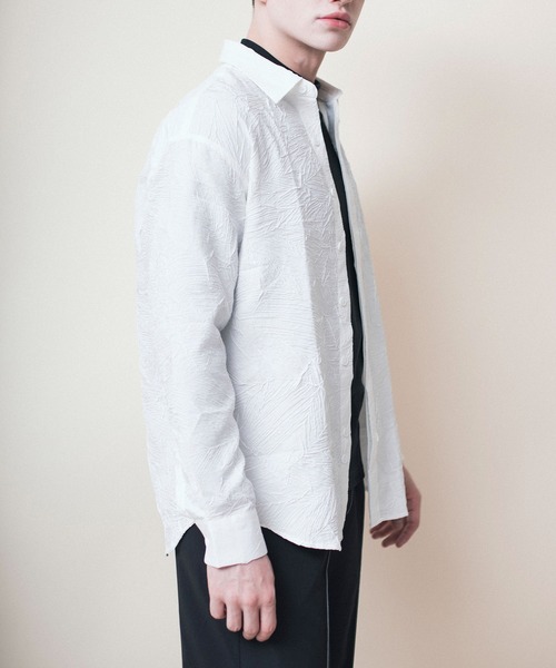 aimoha(アイモハ)の「aimoha menシワ加工ゆったりめシャツ(シャツ/ブラウス・メンズ・ブラック/ホワイト・X-LARGE/LARGE/XXX-LARGE/XX-LARGE/MEDIUM)」の22枚目の写真