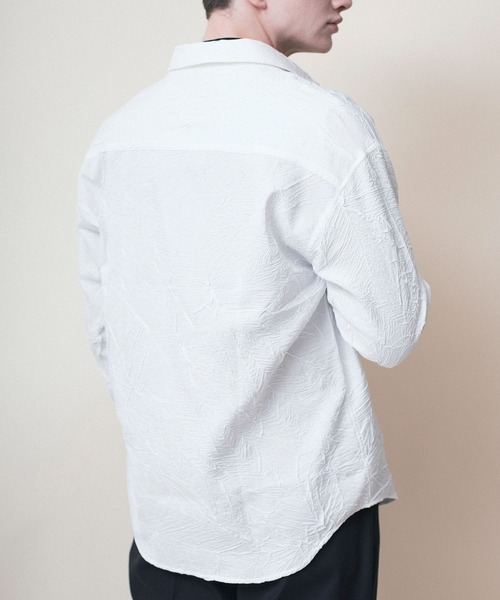 aimoha(アイモハ)の「aimoha menシワ加工ゆったりめシャツ(シャツ/ブラウス・メンズ・ブラック/ホワイト・X-LARGE/LARGE/XXX-LARGE/XX-LARGE/MEDIUM)」の18枚目の写真
