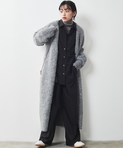 CHIC STYLE(シックスタイル)の「<大きいサイズ>T/Rシャツチュニック シックスタイル(シャツ/ブラウス・レディース・ベージュ/ブラック・L/4L/3L/LL/5L)」の12枚目の写真