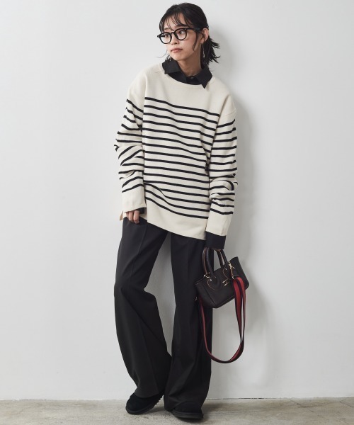 CHIC STYLE(シックスタイル)の「<大きいサイズ>T/Rシャツチュニック シックスタイル(シャツ/ブラウス・レディース・ベージュ/ブラック・L/4L/3L/LL/5L)」の21枚目の写真