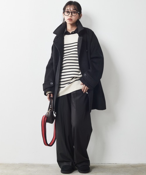 CHIC STYLE(シックスタイル)の「<大きいサイズ>T/Rシャツチュニック シックスタイル(シャツ/ブラウス・レディース・ベージュ/ブラック・L/4L/3L/LL/5L)」の16枚目の写真