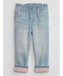GAP（ギャップ）の「babyGap ウォッシュウェル あったか裏地 ペーパーバッグ マムジーン（デニムパンツ・キッズ）」