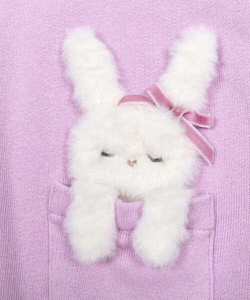 SLAP SLIP（スラップスリップ）の「アニマル耳フード付きワンピース(80~130cm)（ワンピース・キッズ・パープル/ブルー・80ｃｍ/90cm/100cm/120cm/110cm/130cm）」の22枚目の写真