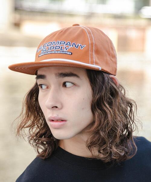 WEGO（ウィゴー）の「WEGO/配色ステッチ5パネルキャップ（キャップ・メンズ・ブラック/ライトブラウン・FREE）」の5枚目の写真