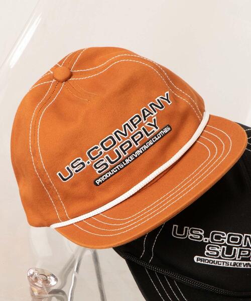 WEGO（ウィゴー）の「WEGO/配色ステッチ5パネルキャップ（キャップ・メンズ・ブラック/ライトブラウン・FREE）」の7枚目の写真